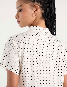 Blusa camisera Non Stop manga corta para mujer