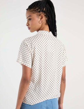 Blusa camisera Non Stop manga corta para mujer