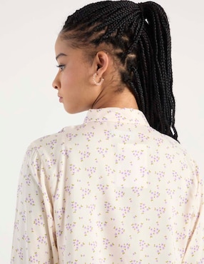Blusa camisera Non Stop manga larga para mujer