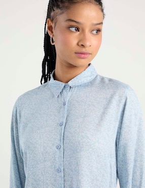 Blusa camisera Non Stop manga larga para mujer