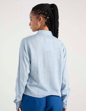 Blusa camisera Non Stop manga larga para mujer