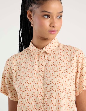 Blusa camisera Non Stop manga corta para mujer