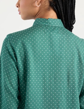 Blusa camisera Non Stop manga larga para mujer