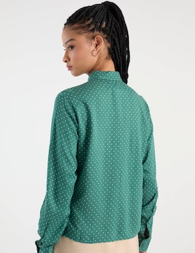 Blusa camisera Non Stop manga larga para mujer