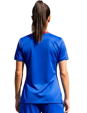 Playera manga corta Selección Francia cuello redondo para mujer