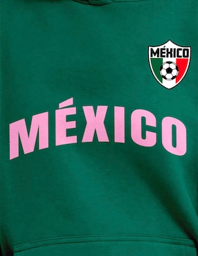 Sudadera con capucha y bolsa FMF México para mujer