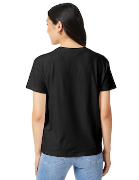 Playera manga corta Tycoon cuello redondo para mujer