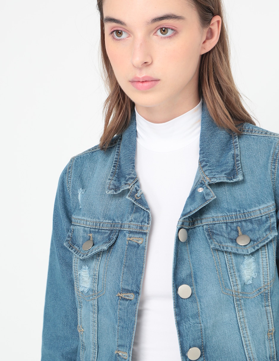 CHAMARRA NON ST, G, ÍNDIGO DENIM MEDIO