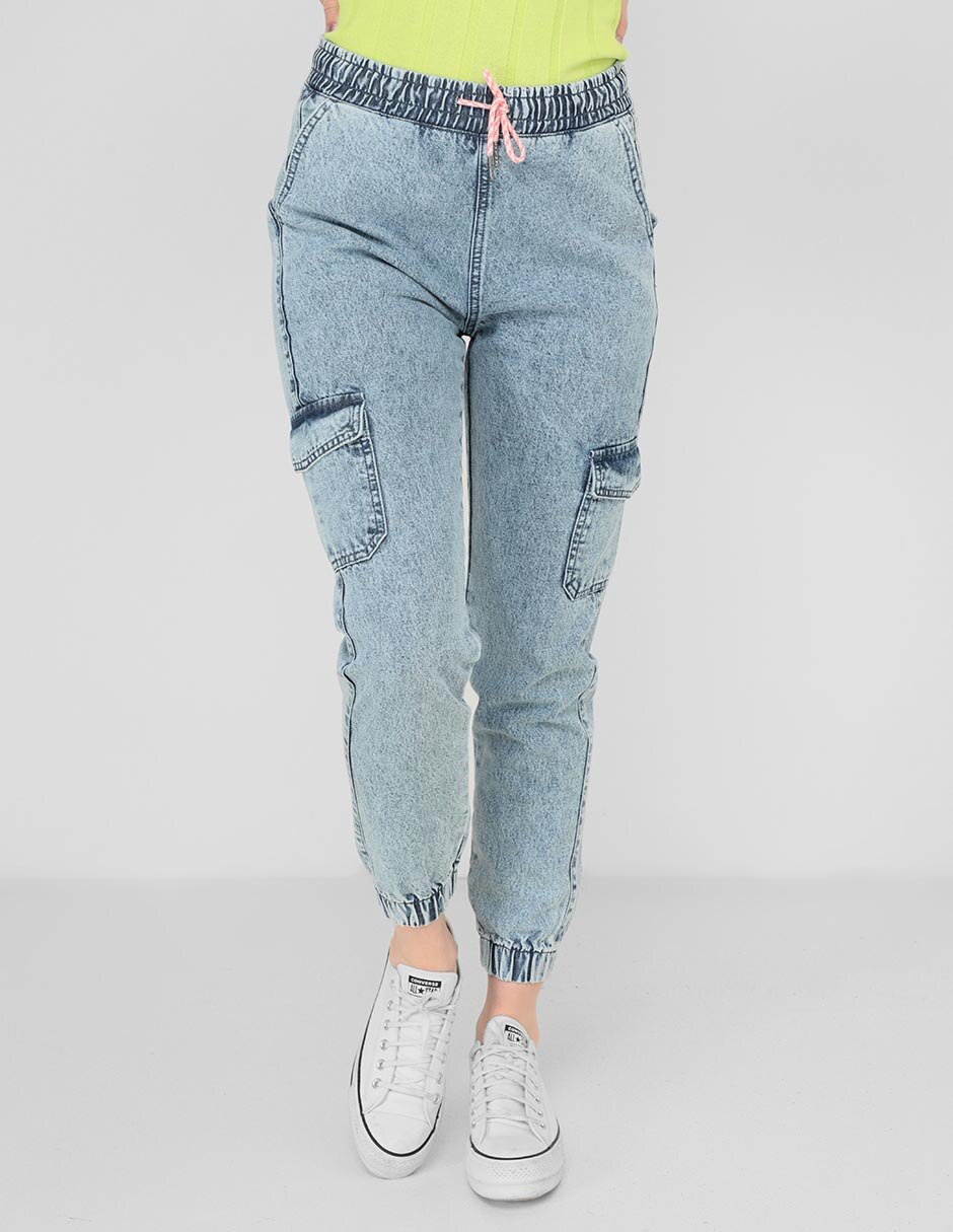 Jeans jogger Non Stop cintura alta para mujer
