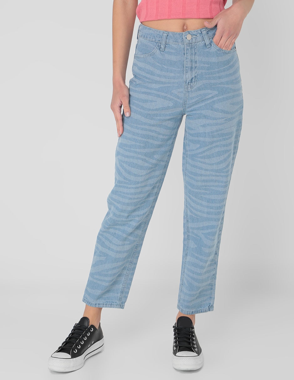 Jeans mom Non Stop corte cintura alta para mujer