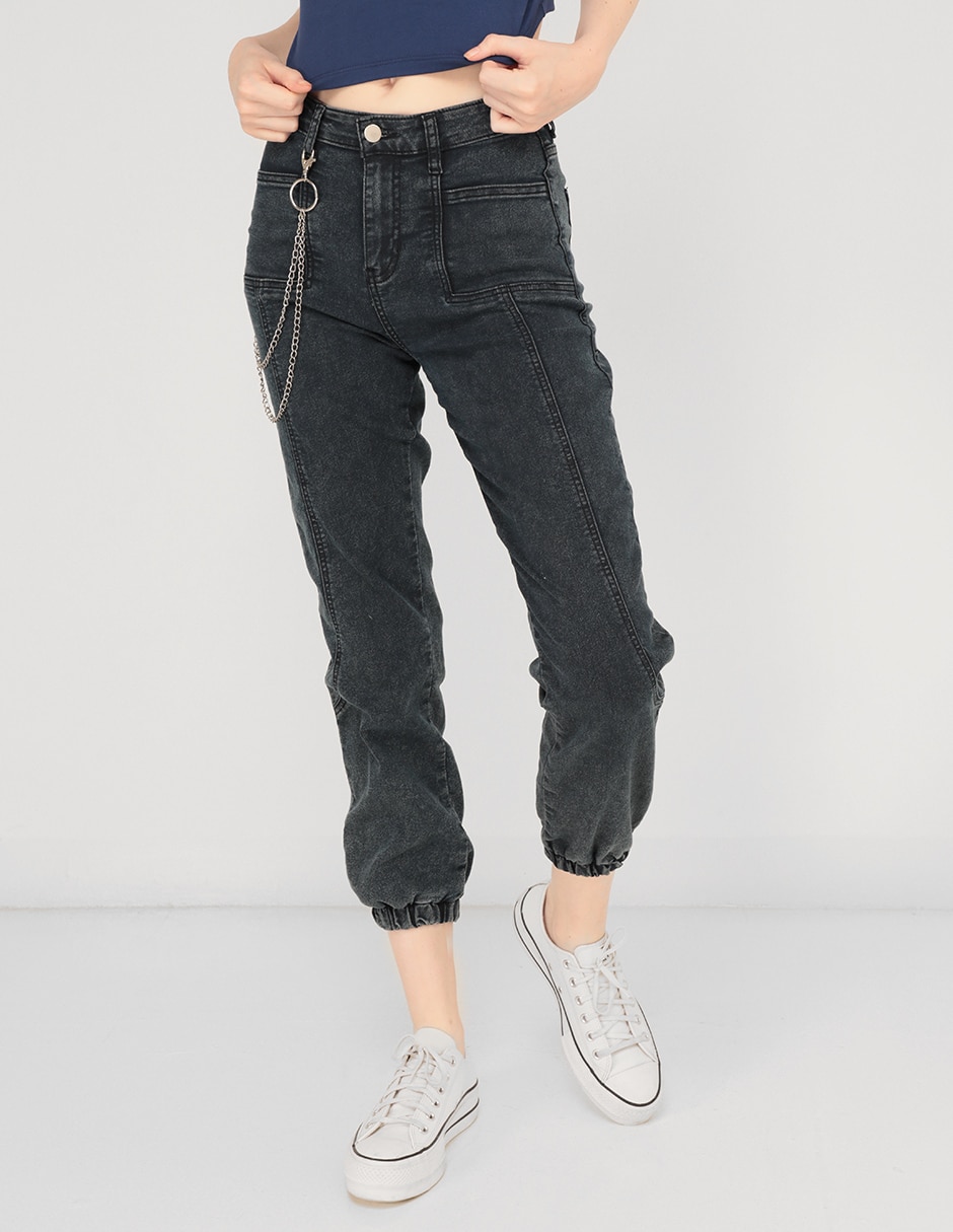 Jeans jogger Non Stop corte cintura alta para mujer