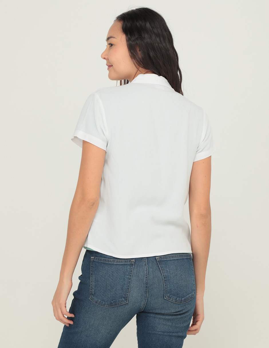 Blusa manga corta para mujer 2