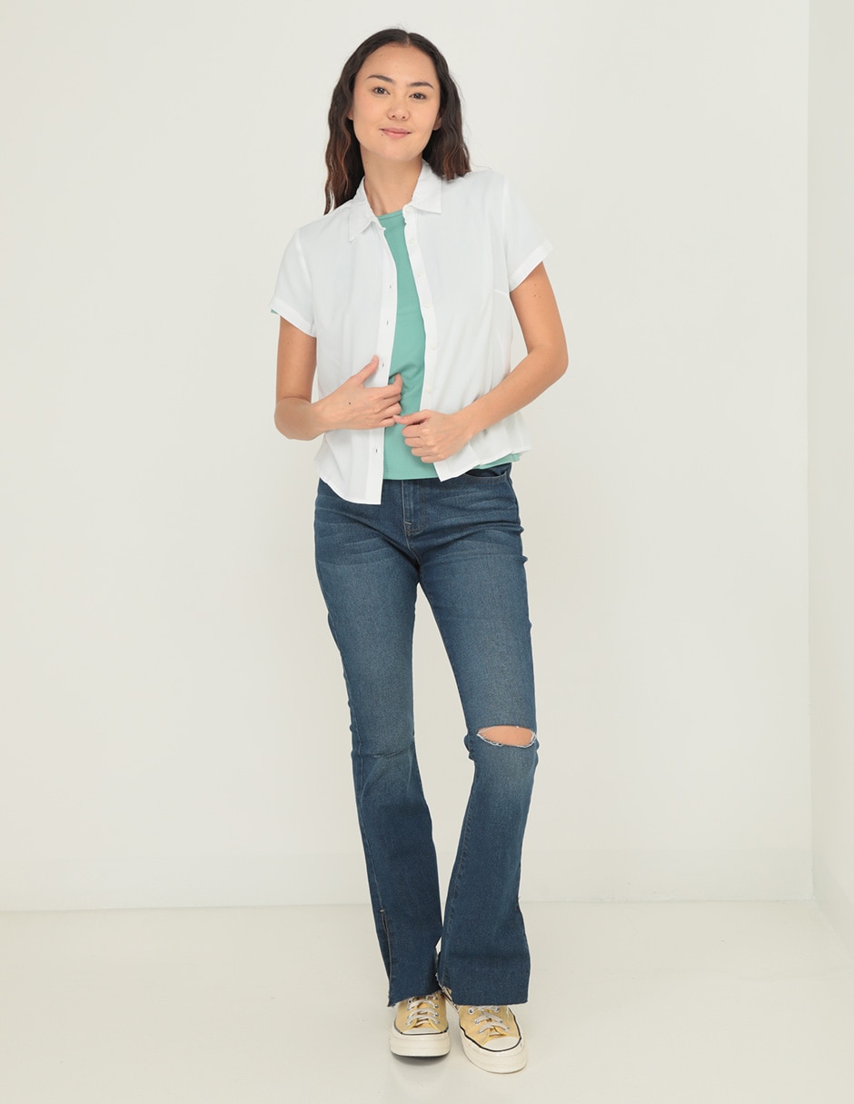 Blusa manga corta para mujer 3
