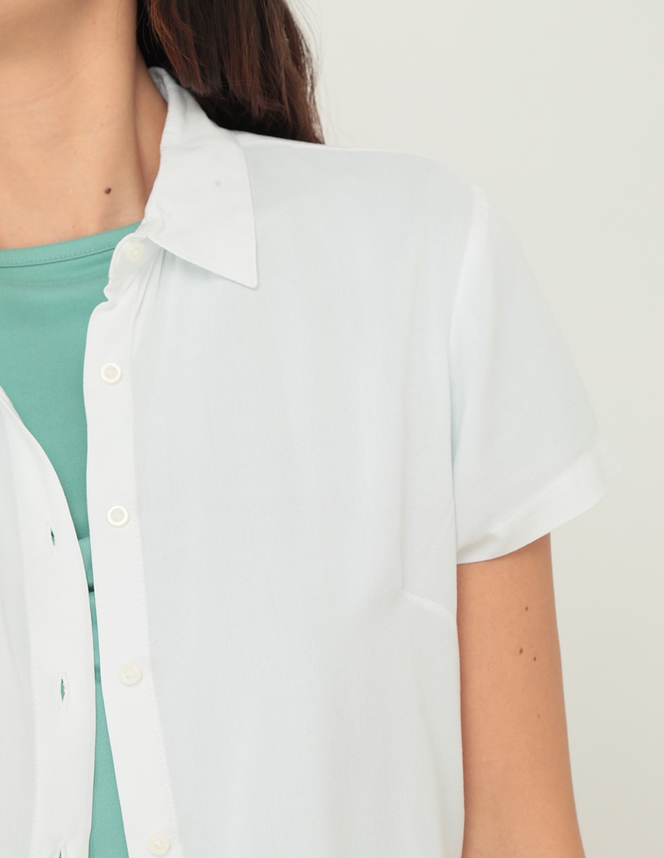Blusa manga corta para mujer 4