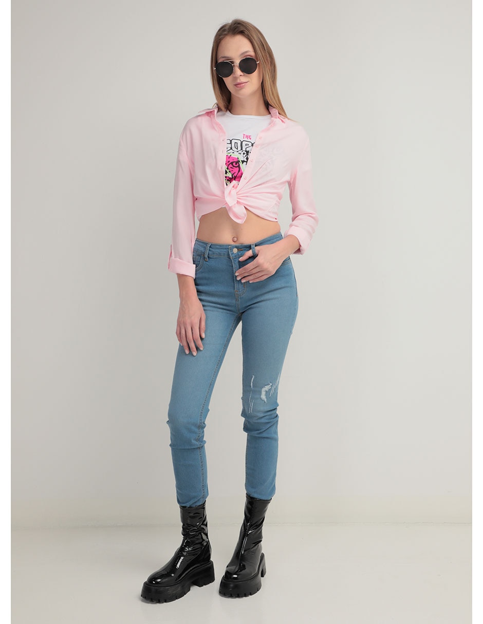 Blusa Non Stop manga larga para mujer