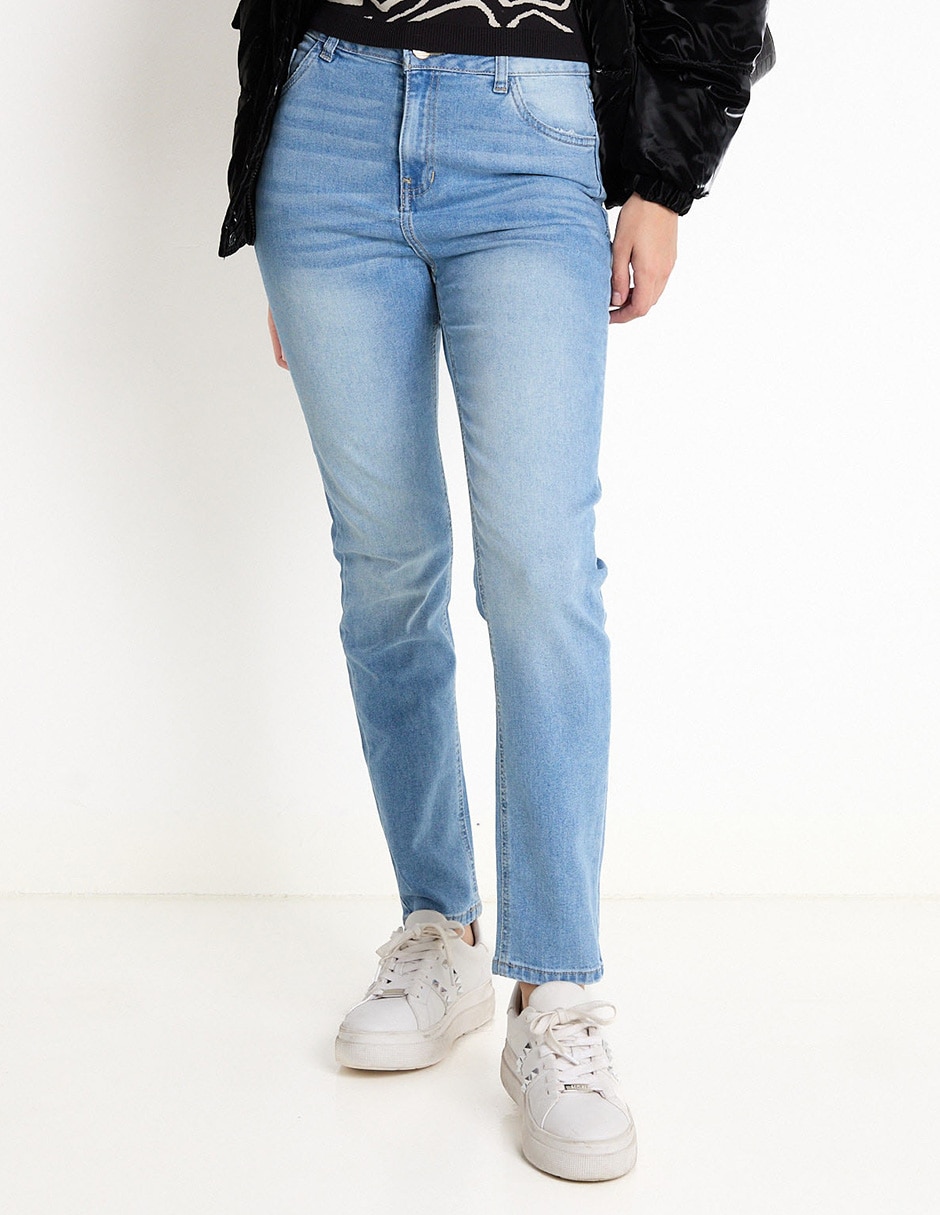 Jeans regular Non Stop corte cintura para mujer