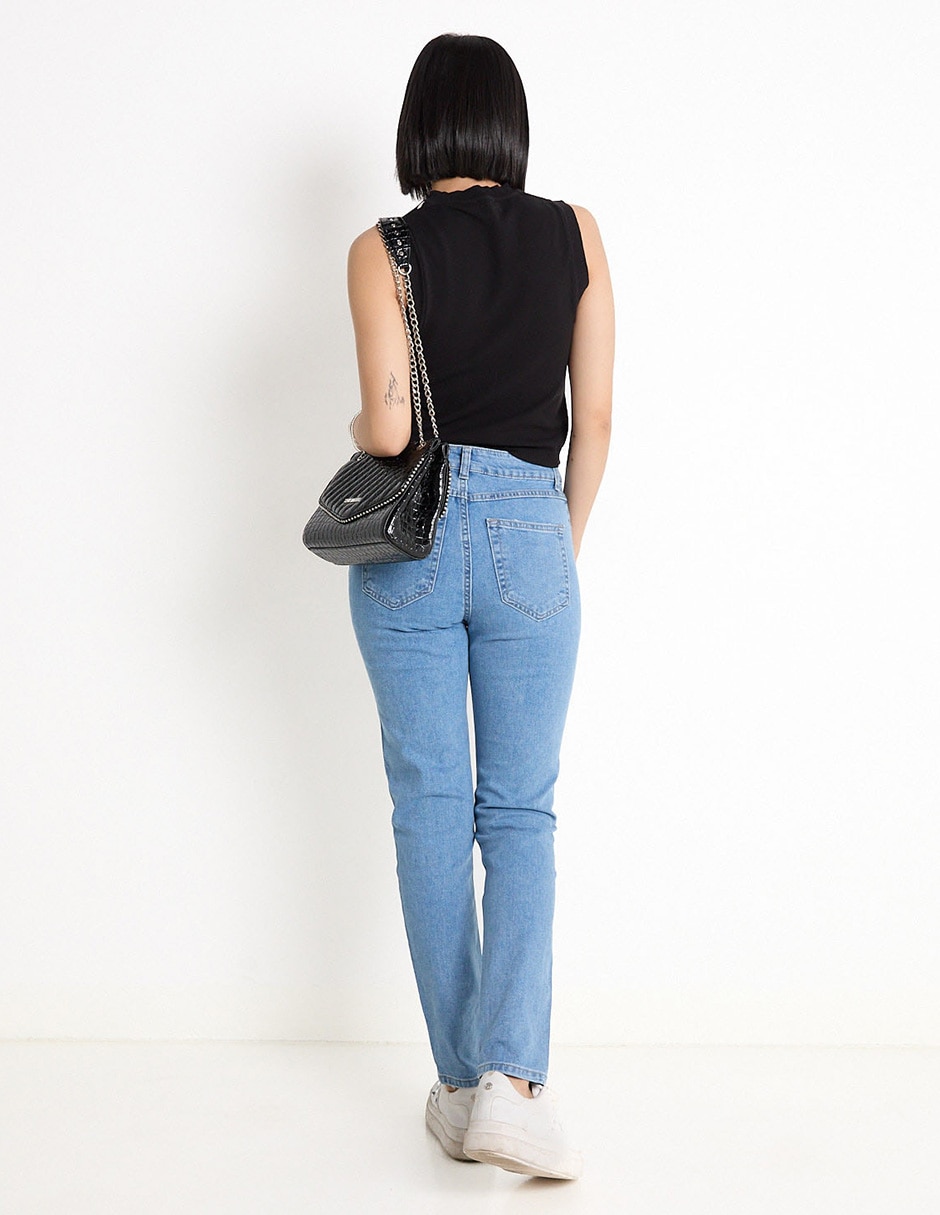 Jeans straight para mujer 2