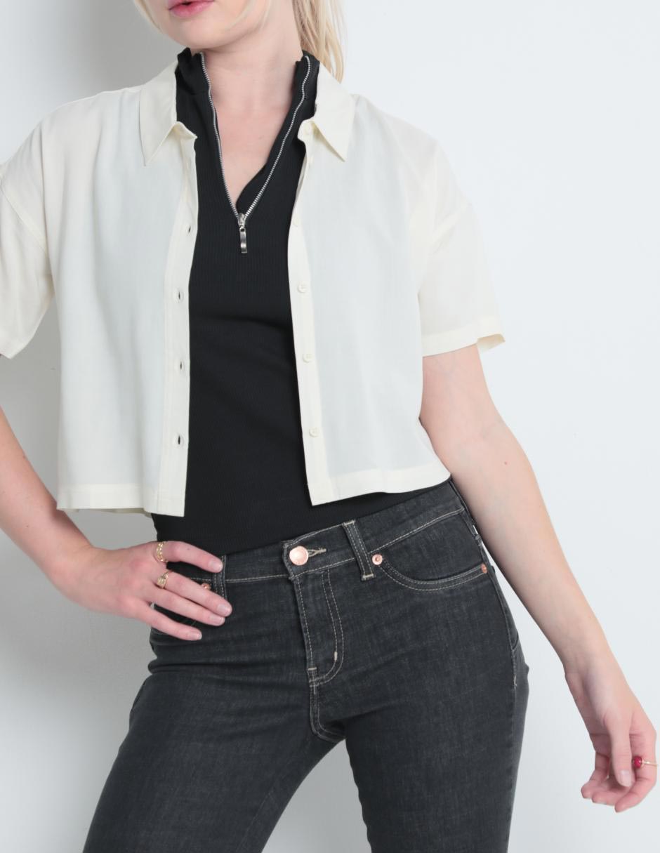Blusa manga corta para mujer 4