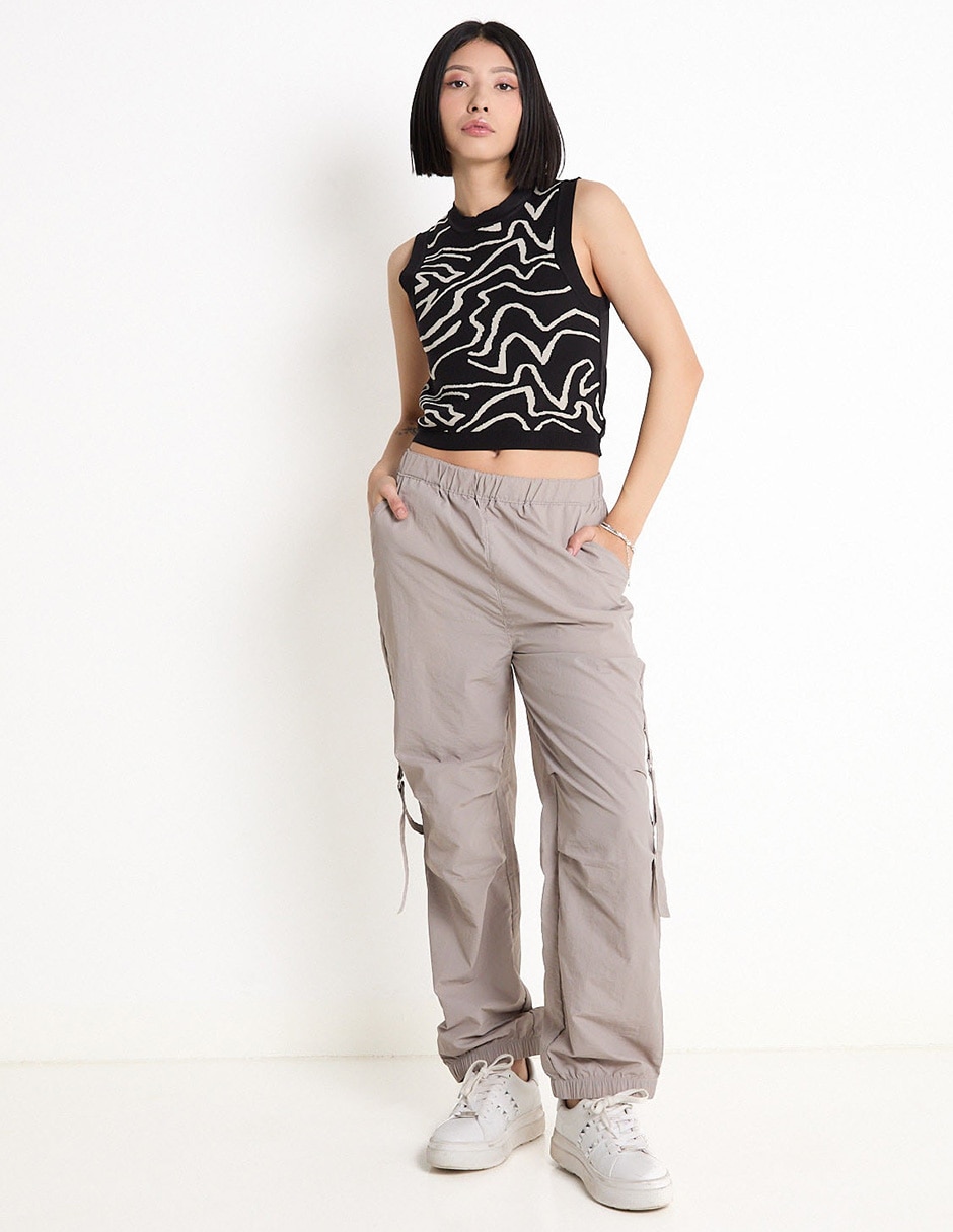 PANTALON JOGGER NON ST, M, KHAKI CLARO