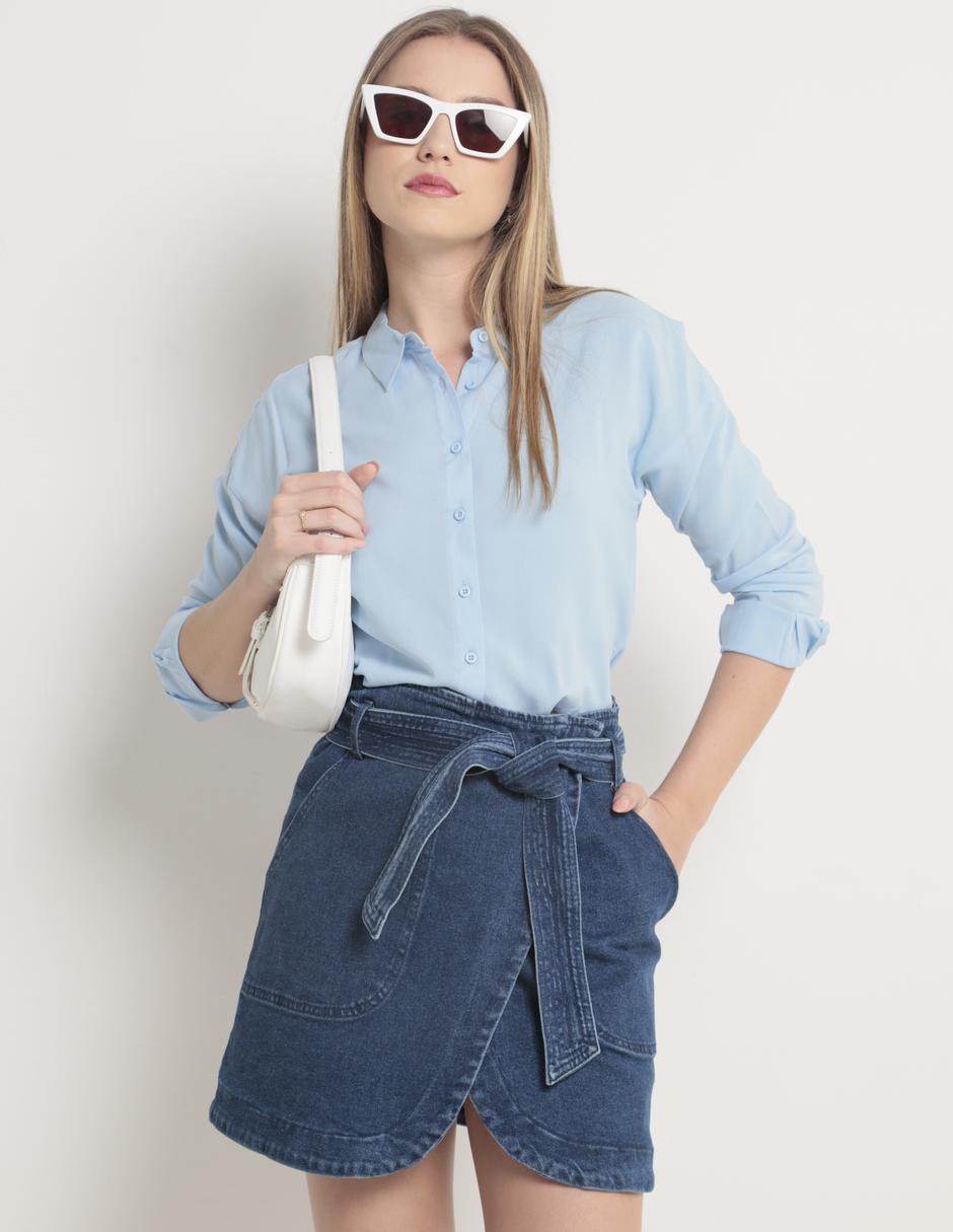 Blusa manga larga para mujer