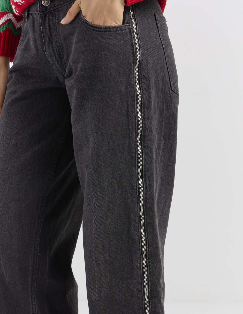 Jeans capri amplio para mujer 5