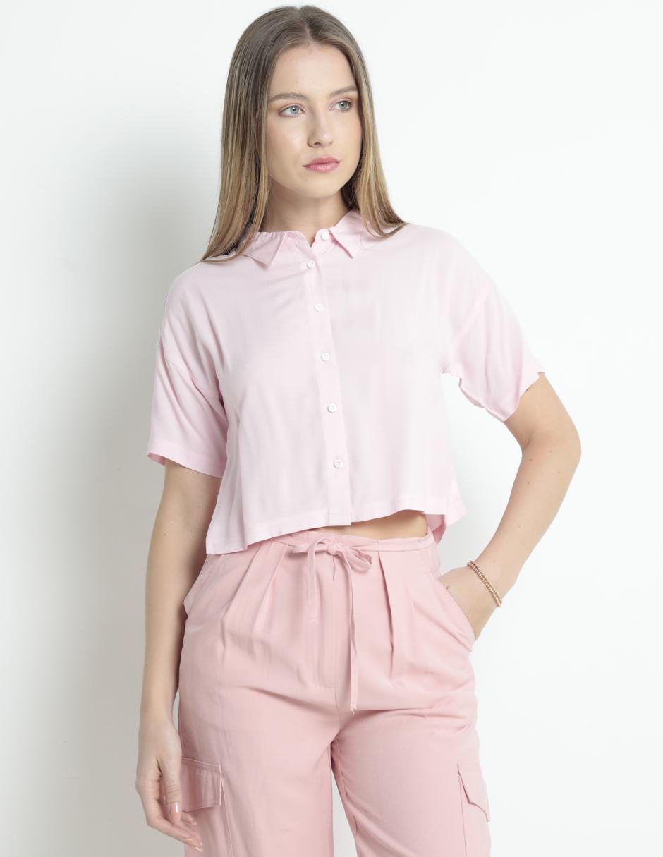 Blusa manga corta para mujer