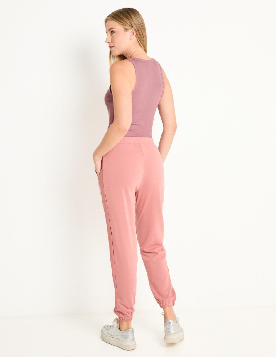 Pants slim con elástico para mujer 2