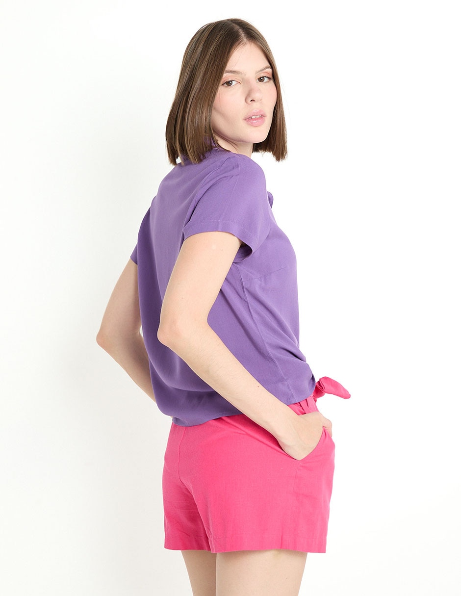 Blusa manga corta para mujer 2