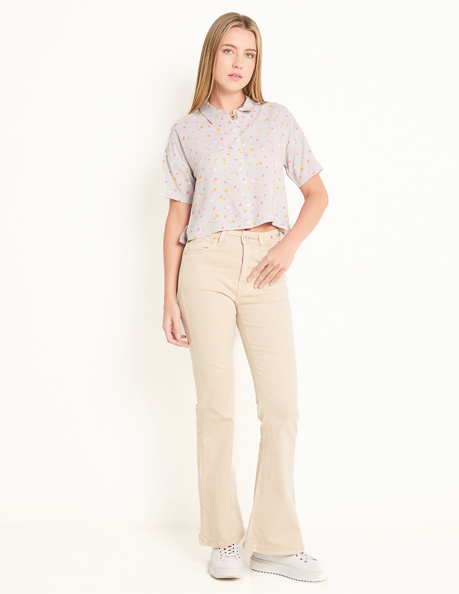 Blusa manga corta para mujer 3