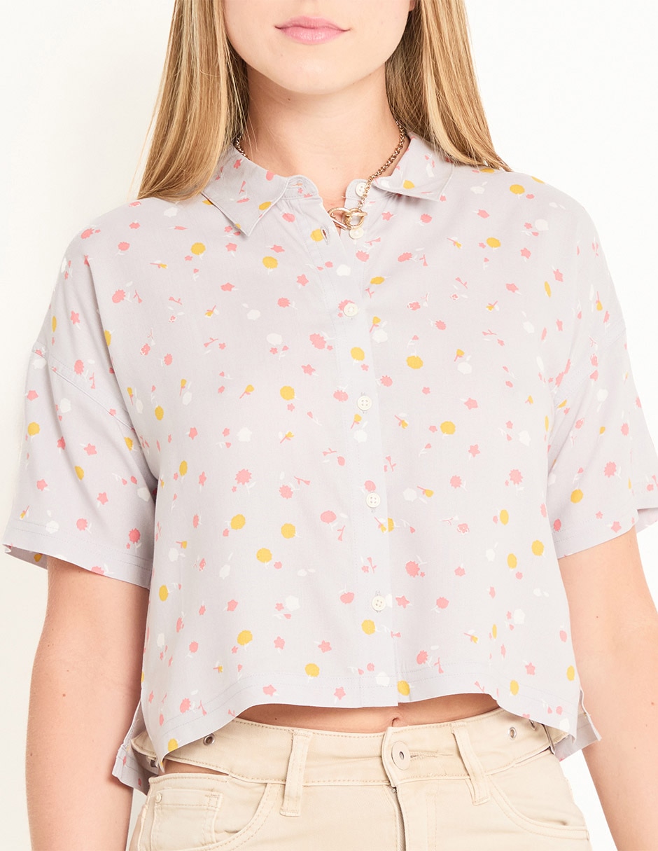 Blusa manga corta para mujer 4