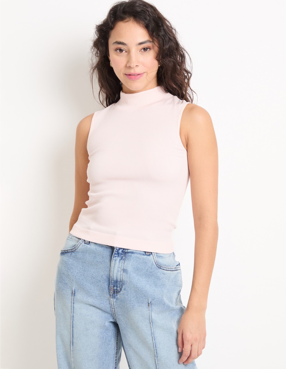 Blusa sin manga para mujer