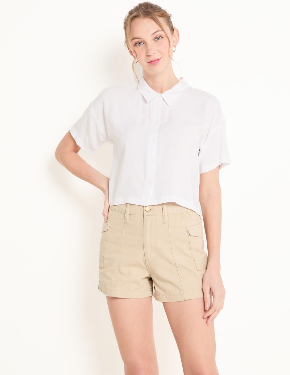 Blusa manga corta para mujer