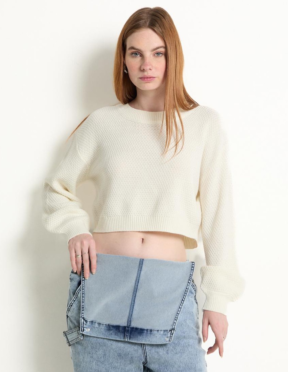 Suéter Non Stop cuello redondo para mujer