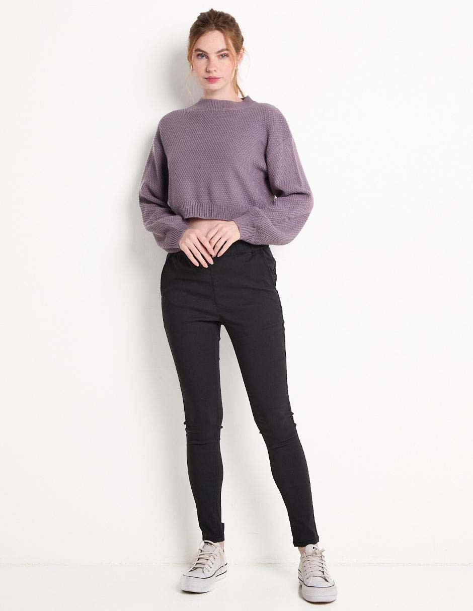 Suéter cuello redondo para mujer 3