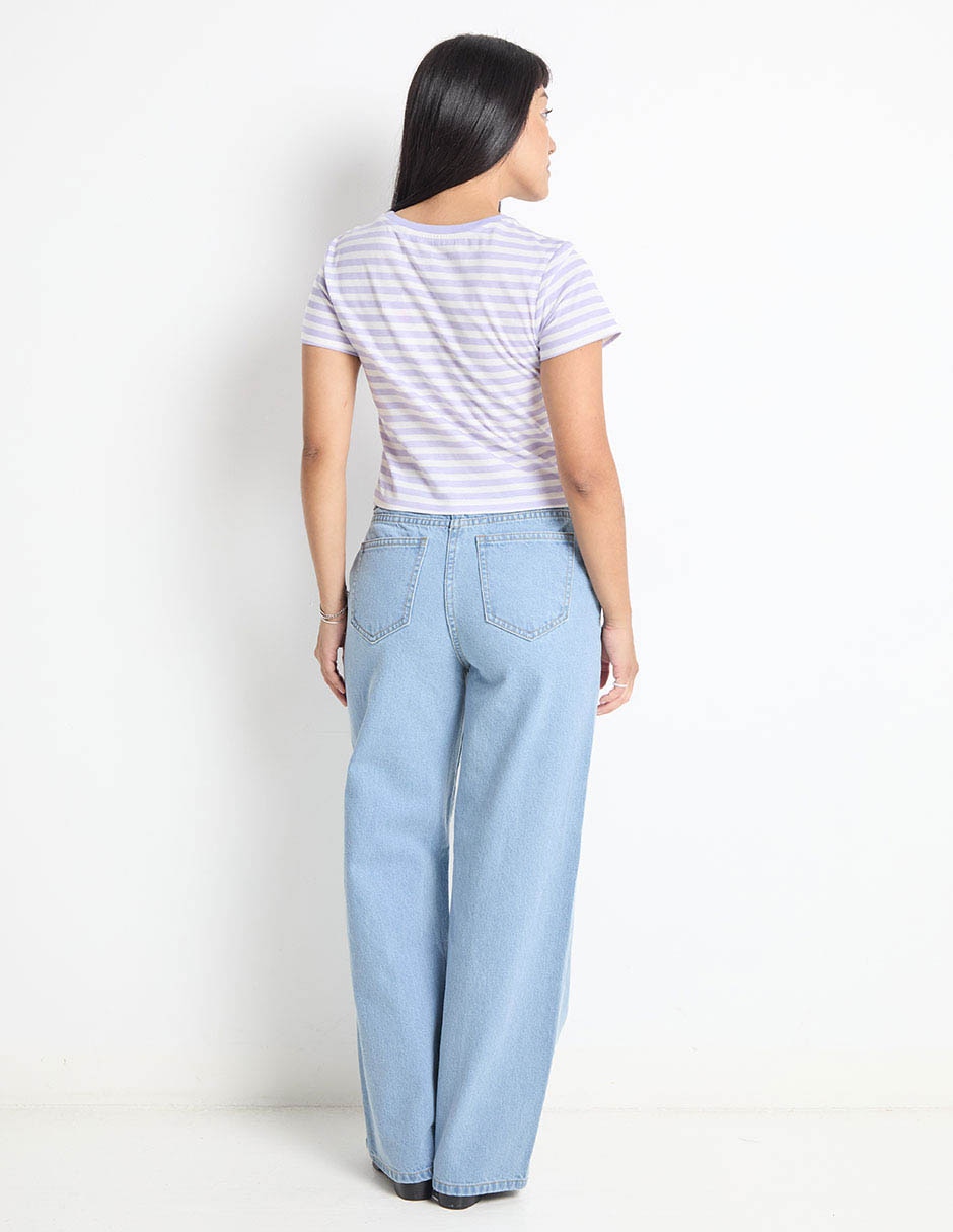 Jeans relaxed straight para mujer 2