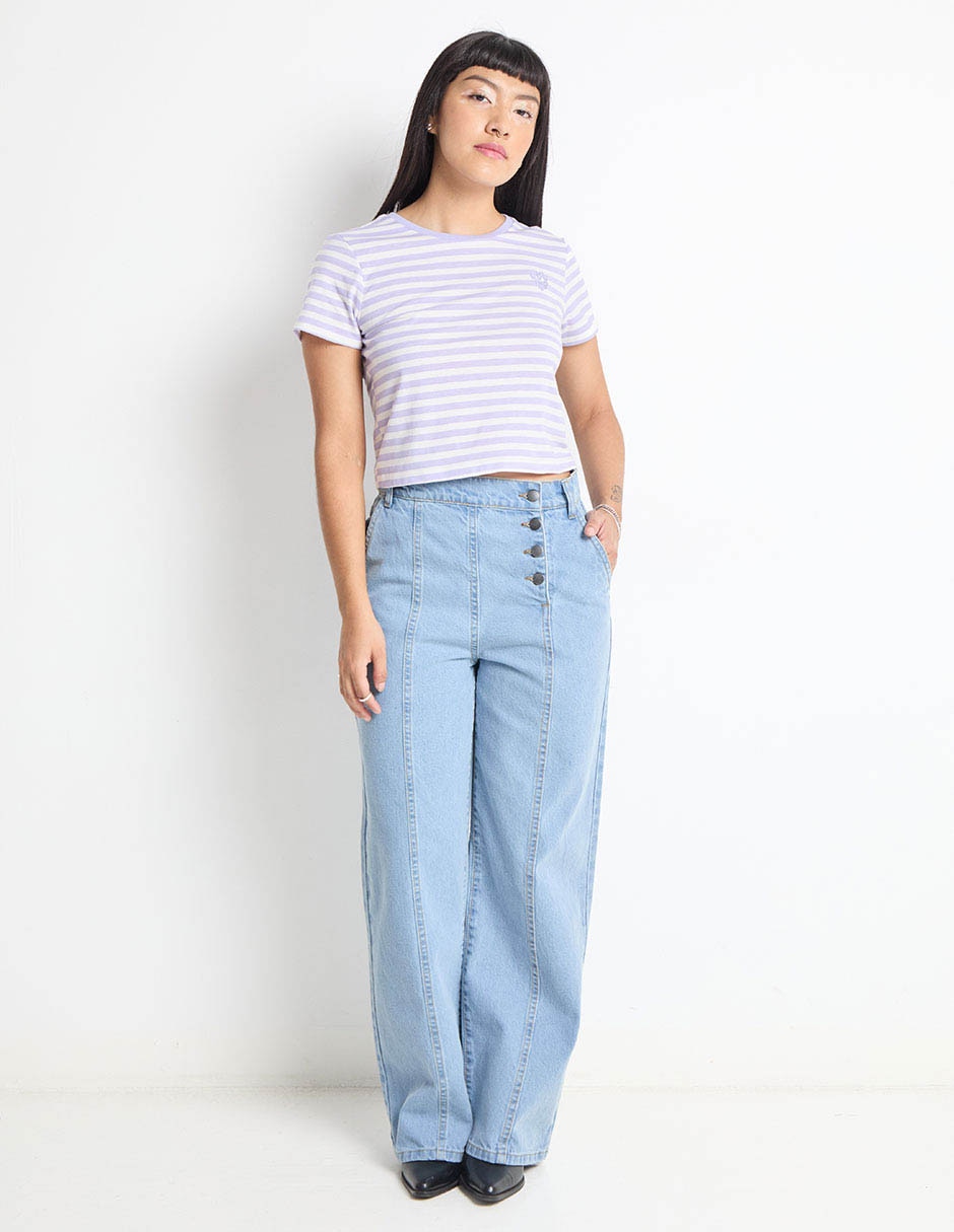 Jeans relaxed straight para mujer 3