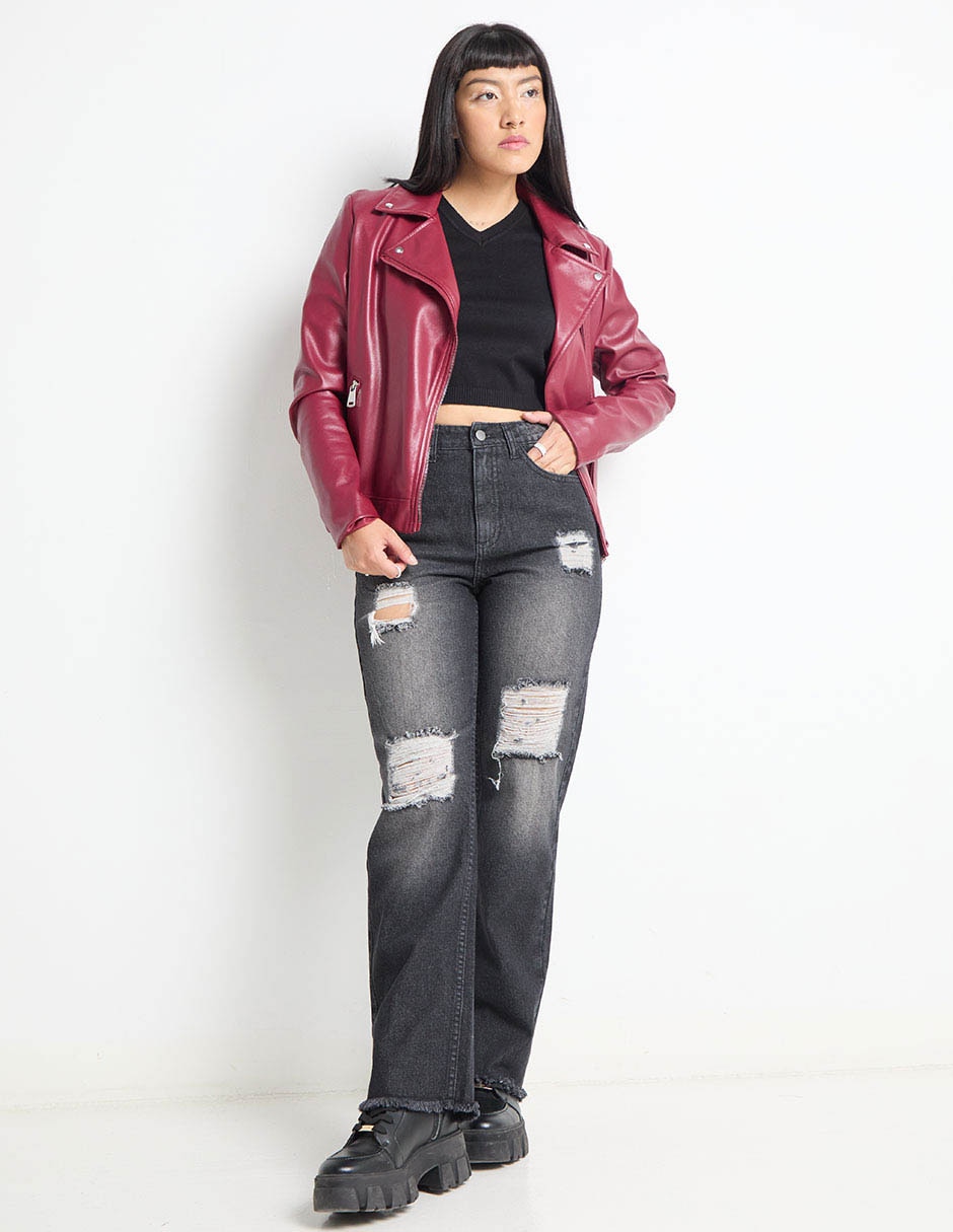 Jeans straight para mujer 3