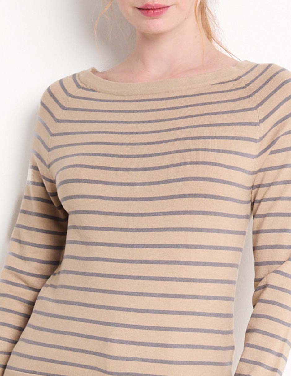 Suéter cuello ojal para mujer 5