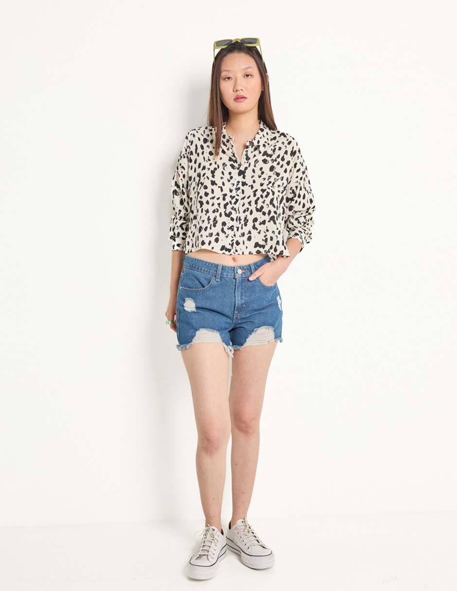 Blusa manga larga para mujer 3