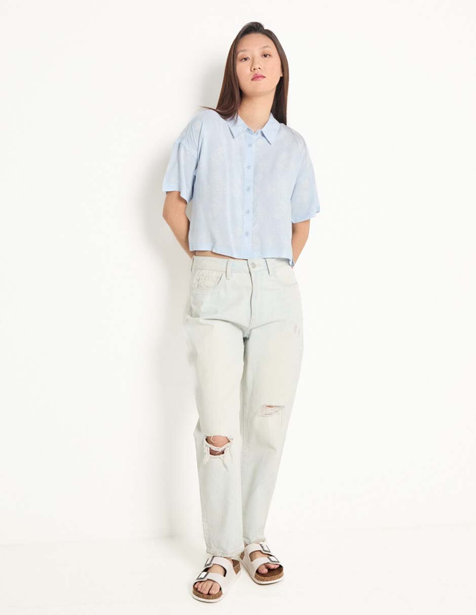 Blusa manga corta para mujer 3