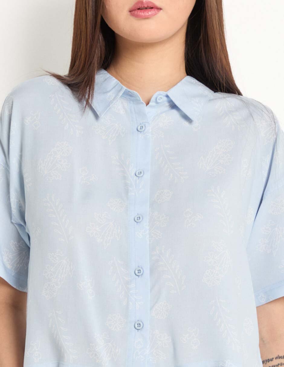 Blusa manga corta para mujer 4