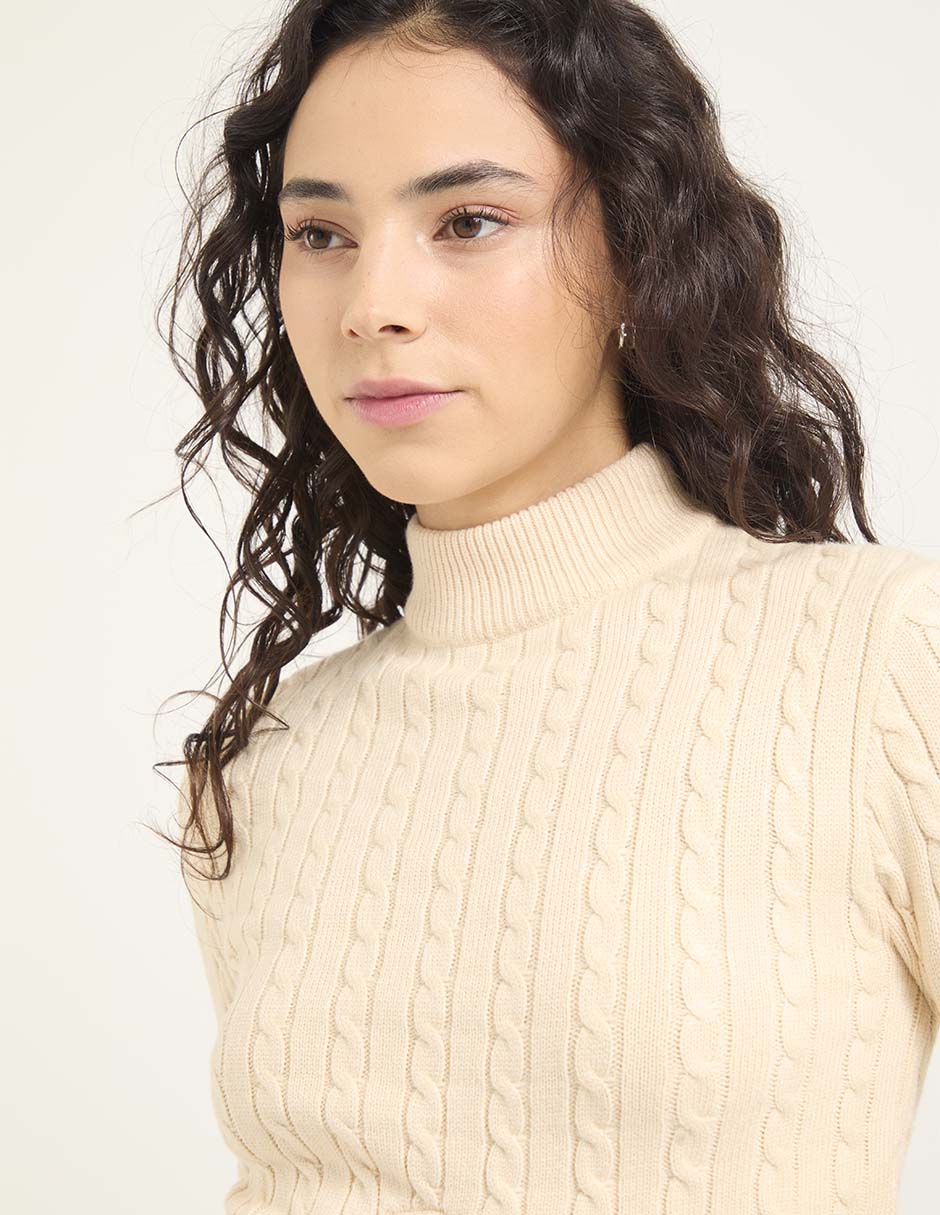 Suéter cuello tortuga para mujer 4