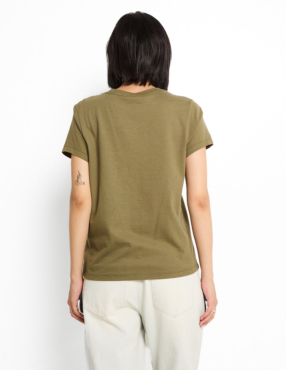 Playera manga corta cuello redondo para mujer 2