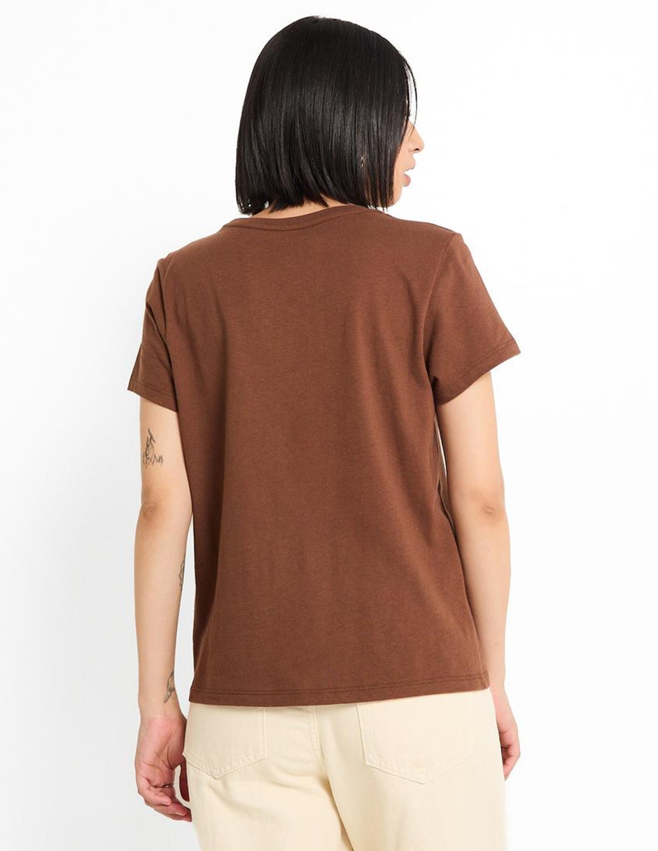 Playera manga corta cuello redondo para mujer 2