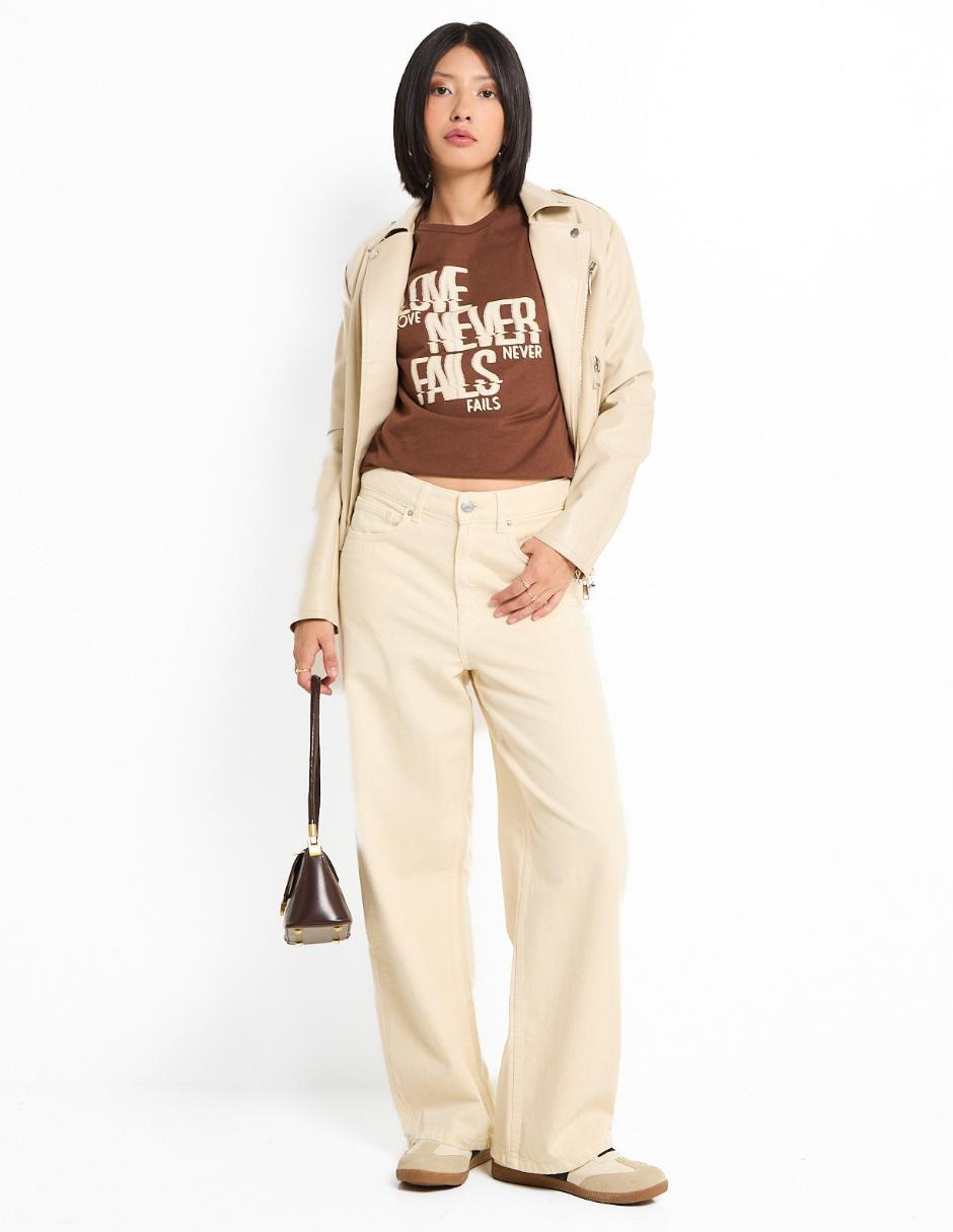 Playera manga corta cuello redondo para mujer 3