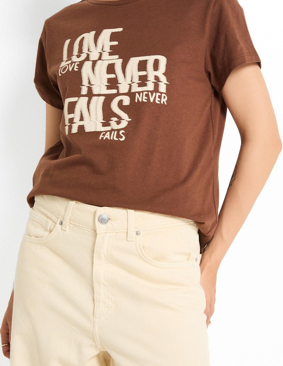 Playera manga corta cuello redondo para mujer 4