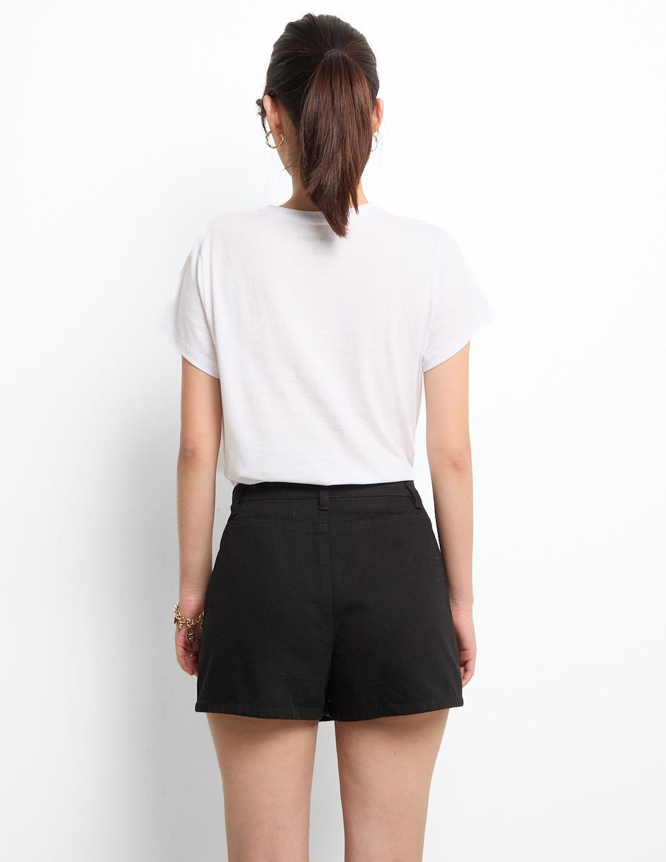 Playera manga corta cuello redondo para mujer 2