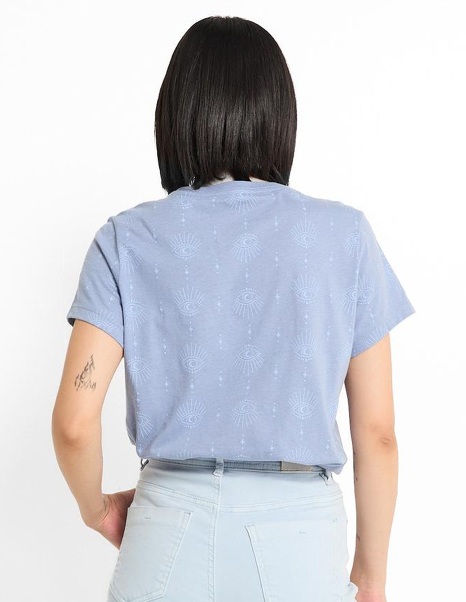 Playera manga corta cuello redondo para mujer 2