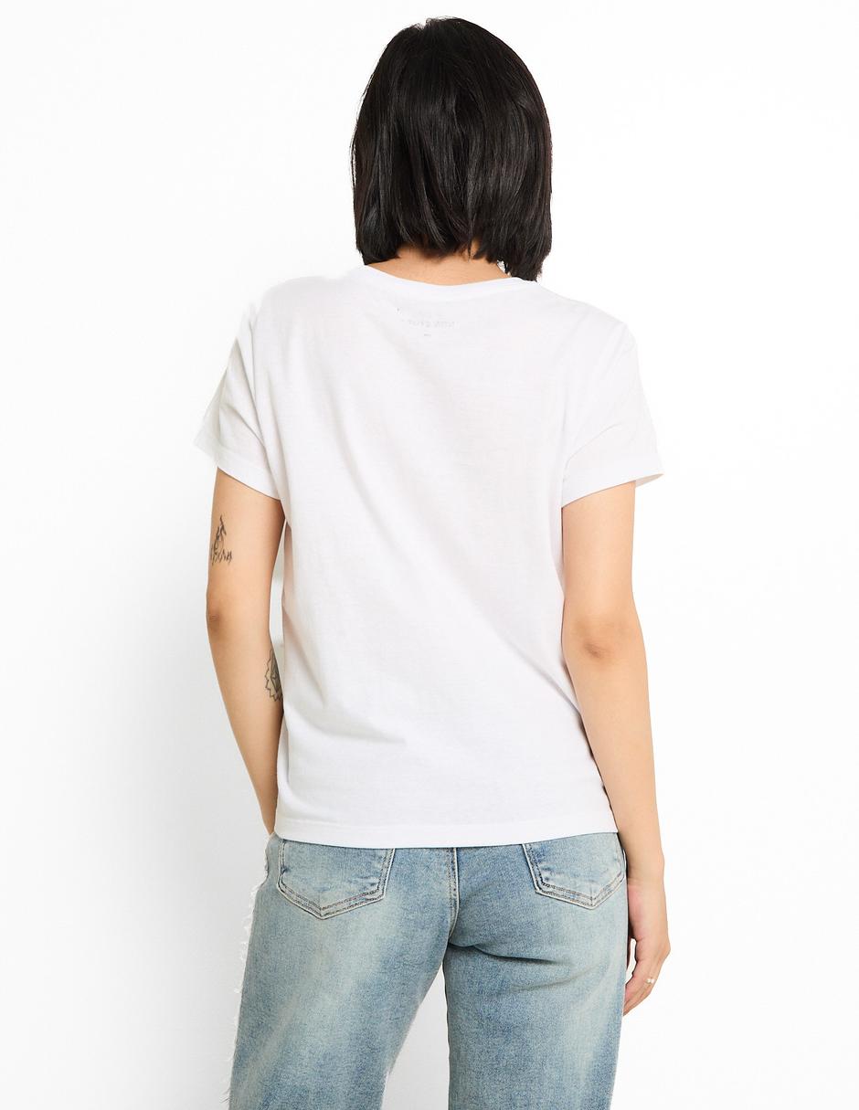 Playera manga corta cuello redondo para mujer 2