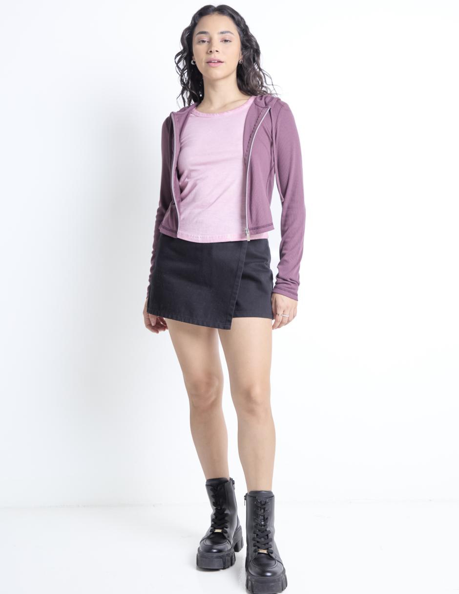 BLUSA NSM25084-09 NON ST, M, PLUM WINE